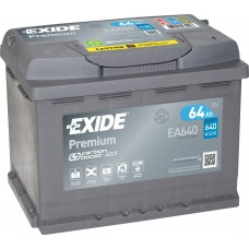 Автомобильный аккумулятор EXIDE Premium Carbon Boost 2.0 6СТ-64Ah АзЕ 640A (EN) EA640