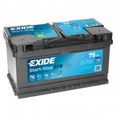 Автомобильный аккумулятор EXIDE Start-Stop EFB 6СТ-75Ah АзЕ 730A (EN) EL752