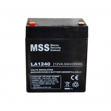 Аккумулятор AGM 12V, 4Ah, MastAK MT1240