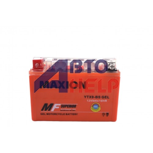 Аккумулятор мото MAXION YTX 9Ah GEL YTX9-BS