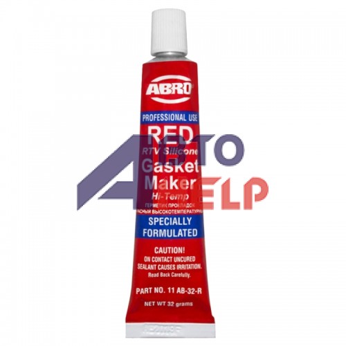 Герметик прокладок ABRO Red Gasket Maker +343°C красный 11-AB-CH-32 32г