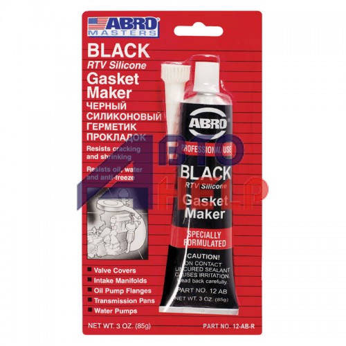 Герметик прокладок ABRO Black Gasket Maker чёрный +260°C 12-AB 85г