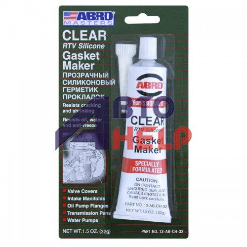 Герметик прокладок ABRO MASTERS Clear Gasket Maker прозрачный 13-AB-CH-32 32г