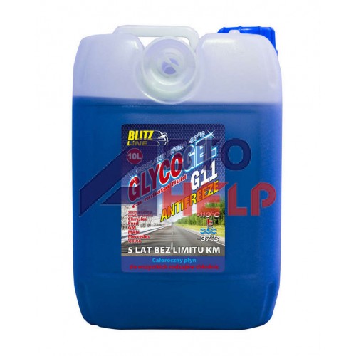 Антифриз Blitz Line Glycogel G11 ready-mix -37°C синий 10л