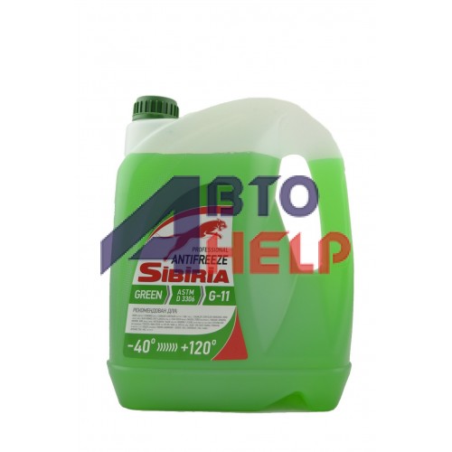 Антифриз SIBIRIA G11 -40°C зеленый 5л
