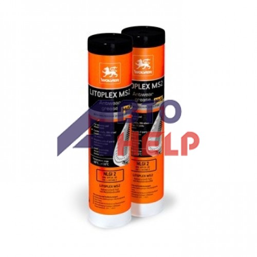 Смазка WOLVER LITOPLEX MS2 чёрная 400г