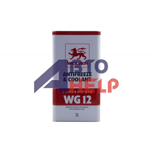 Антифриз WOLVER Antifreeze & Coolant Concentrate G12 концентрат -80°C красный 5л