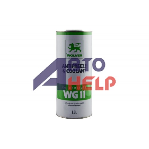 Антифриз WOLVER Antifreeze Concentrate G11 концентрат -80°C зелёный 1,5л