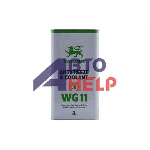 Антифриз WOLVER Antifreeze & Coolant Ready for use G11 -40°C зелёный 5л