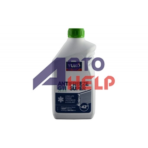 Антифриз YUKO Super G11 -42°C зелёный 1л