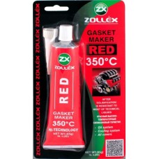 Герметик прокладок Zollex Red Gasket Maker +350°C красный 25г