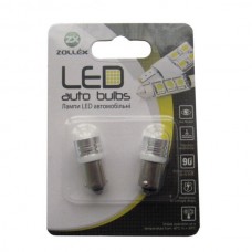 Автолампа Zollex LED 9S1102 1шт. (BA9S, white, 12V, 1W HPx1)