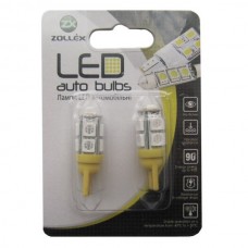 Автолампа Zollex LED T110525 1шт. (T10, amber, 12V, SMD 5050x9)