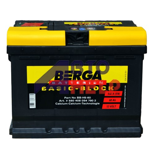 Аккумулятор BERGA 6СТ-60 АзЕ Basic Block (540EN)