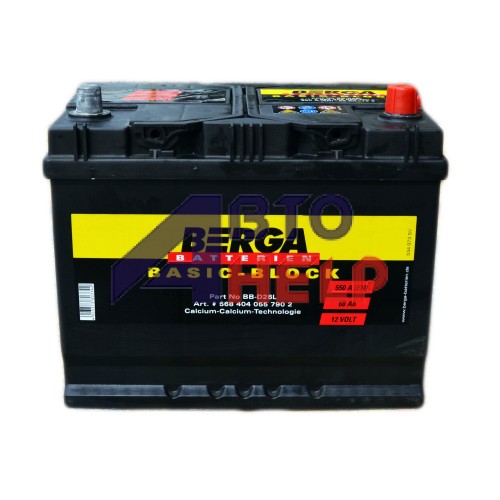 Аккумулятор BERGA 6СТ-68Ah АзЕ ASIA Basic Block (550EN)