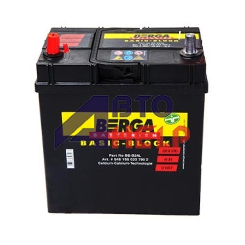 Аккумулятор BERGA Basic block 6СТ-35А Аз ASIA (300EN) (535119030)