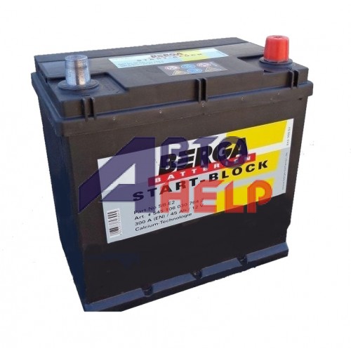 Аккумулятор BERGA 6СТ-45А АзЕ ASIA Start Block (300EN) (545106030)