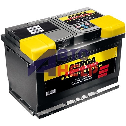 Аккумулятор BERGA 6СТ-70А АзЕ Basic Block (640EN) (570144064)