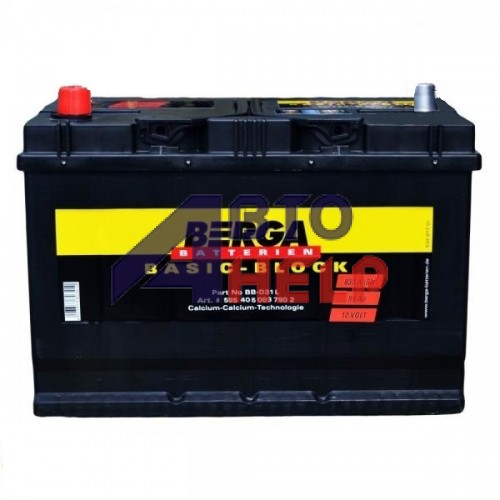 Аккумулятор BERGA 6СТ-95А Аз ASIA Basic Block (830EN) (595405083)