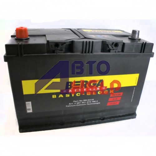 Аккумулятор BERGA 6СТ-91Ah Аз ASIA Basicblock (740EN)