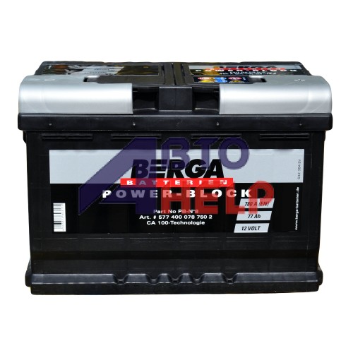 Аккумулятор BERGA 6СТ-77 АзЕ Power Block (780EN)