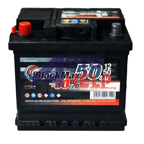 Аккумулятор BlackMax 6СТ-50Ah Аз B3003 (440EN)