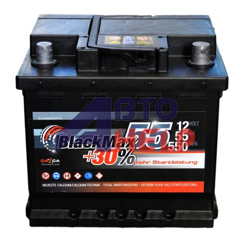 Аккумулятор BlackMax 6СТ-55Ah АзЕ B5002 (550EN) Евро