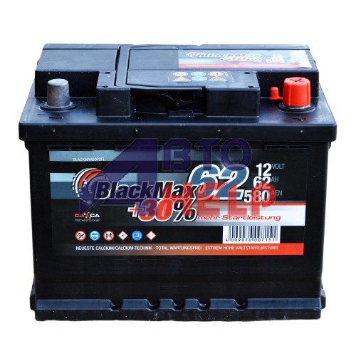 Аккумулятор BlackMax 6СТ-62Ah АзЕ B5005 (580EN)