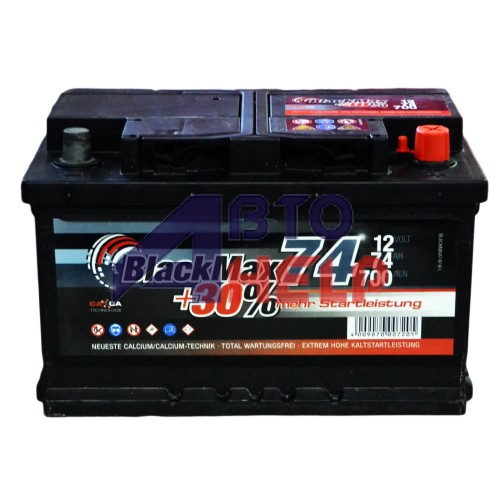 Аккумулятор BlackMax 6СТ-74Ah АзЕ B5007 (700EN)