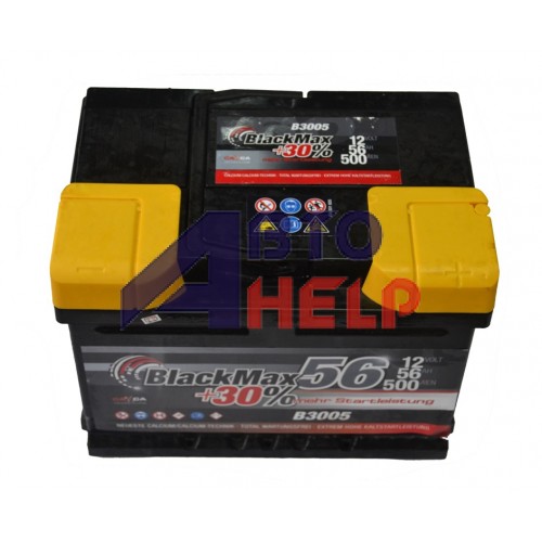 Аккумулятор BlackMax 6СТ-56 АзЕ B3005 (500EN)
