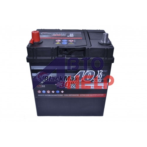 Автомобильный аккумулятор BlackMax 6СТ-40Ah Аз ASIA 330A (EN) ТК B4019