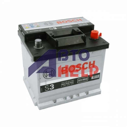 Аккумулятор BOSCH S3 6СТ-45Ah АзЕ (S3002) (400EN)
