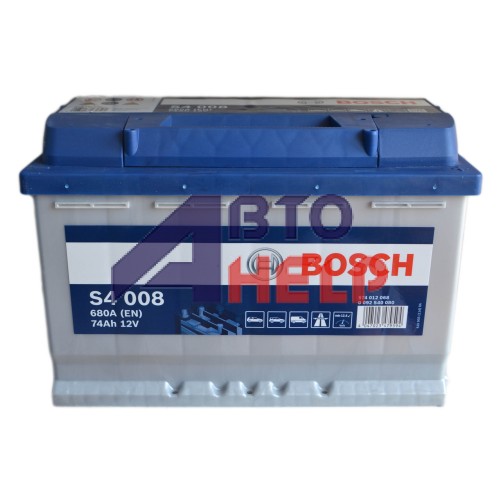 Аккумулятор BOSCH S4 6СТ-74Ah АзЕ (S4008) (680EN)