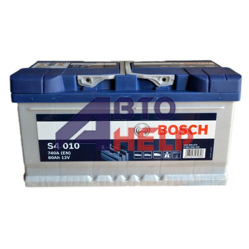 Аккумулятор BOSCH S4 6СТ-80Ah H Евро (S4010) (740EN)
