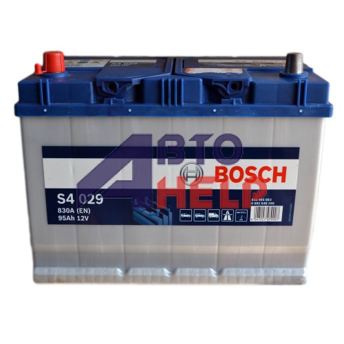 Аккумулятор BOSCH S4 6СТ-95Ah Аз (S4029) АЗИЯ (830EN)