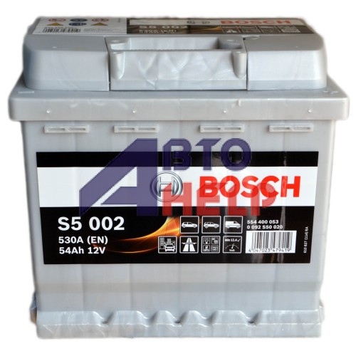 Аккумулятор BOSCH S5 6СТ-54Ah АзЕ S5002 (530EN)