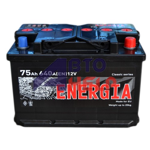 Аккумулятор ENERGIA 6СТ-75 АзЕ (640EN)