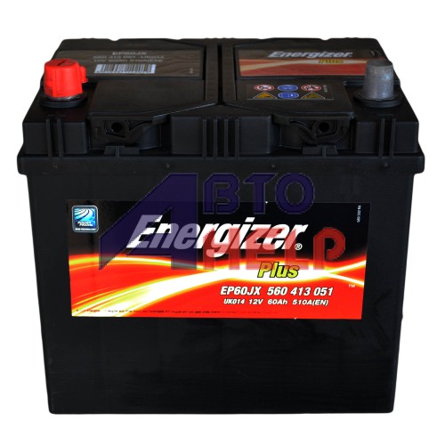 Аккумулятор ENERGIZER Plus 6СТ-60Ah Аз Asia (EN510) 