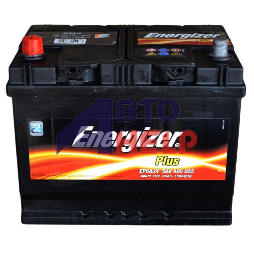Аккумулятор ENERGIZER Plus 6СТ-68Ah Аз Asia (EN550)