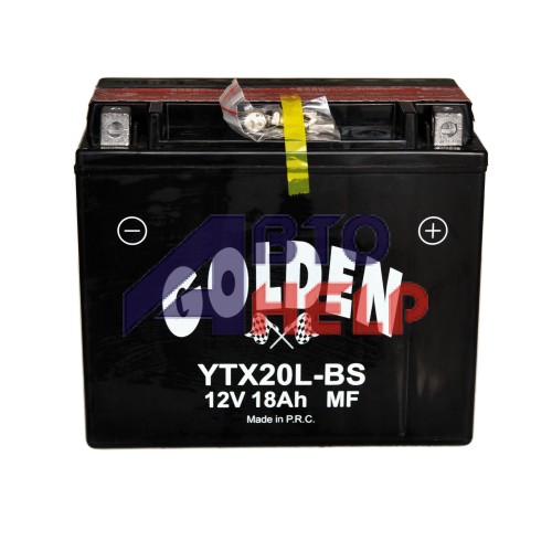 Аккумулятор мото GOLDEN 12V, 18Ah (270EN) (YTX20L-BS)
