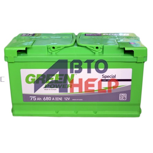 Аккумулятор GREEN POWER 6СТ-75 АзЕ (680EN)