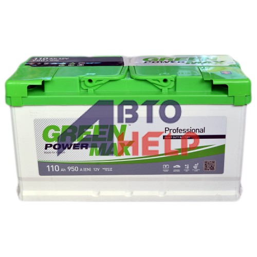 Аккумулятор GREEN POWER 6СТ-110 АзЕ MAX (950EN)