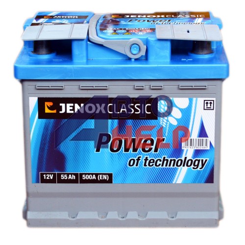 Аккумулятор Jenox 6СТ-55Ah АзЕ Classic (R050612AC), (500EN)