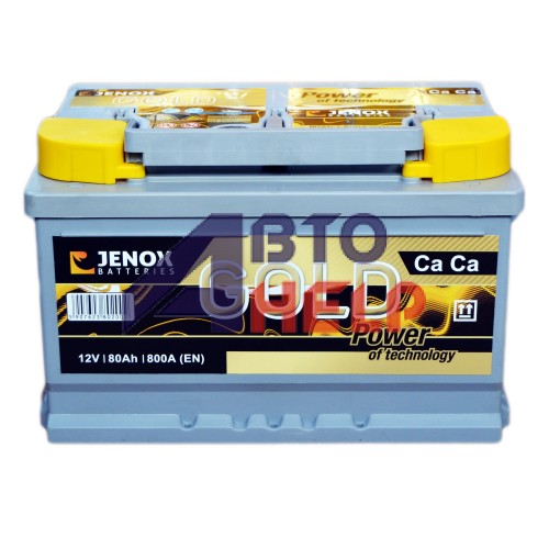 Аккумулятор JENOX 6СТ-80 АзЕ Gold (R077624ZN), (800EN)