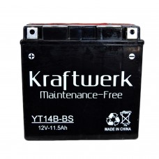 Аккумулятор мото KRAFTWERK 6СТ-12Ah Аз YT14B-BS (135EN)