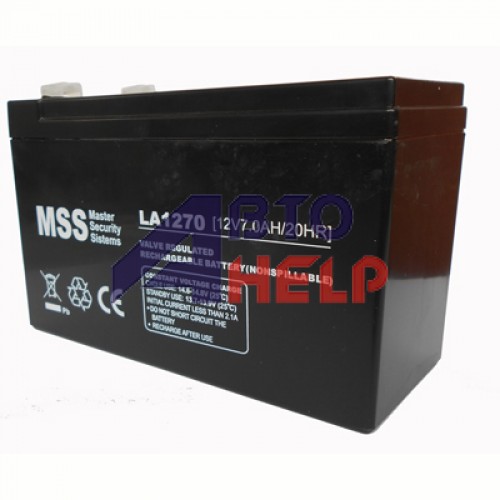 Аккумулятор тяговый MastAK MSS LA1270 6СТ-7Ah Аз AGM