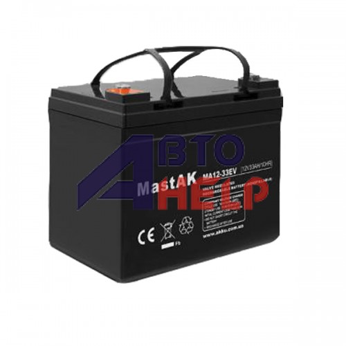 Аккумулятор тяговий MastAK MA12-33 6СТ-33Ah Аз AGM