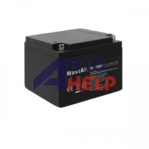 Аккумулятор тяговый MastAK MT12260EV 6СТ-26Ah АзЕ AGM
