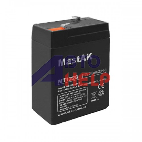 Аккумулятор тяговый MastAK MT1228 6СТ-2,8Ah AGM