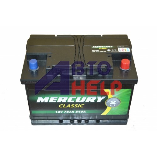 Аккумулятор MERCURY CLASSIC 6СТ-75Ah АзЕ (540EN)
